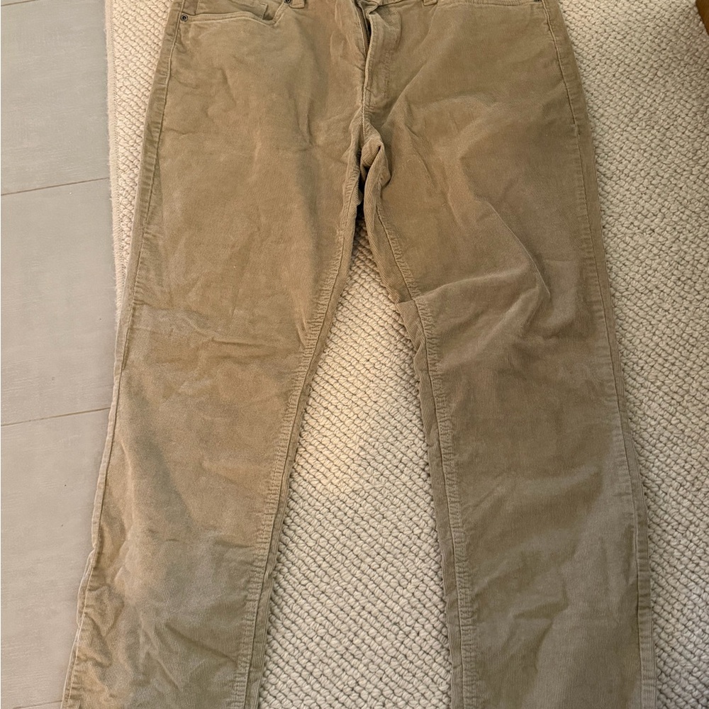 Weatherproof Men's Corduroy Pants in Khaki Brown